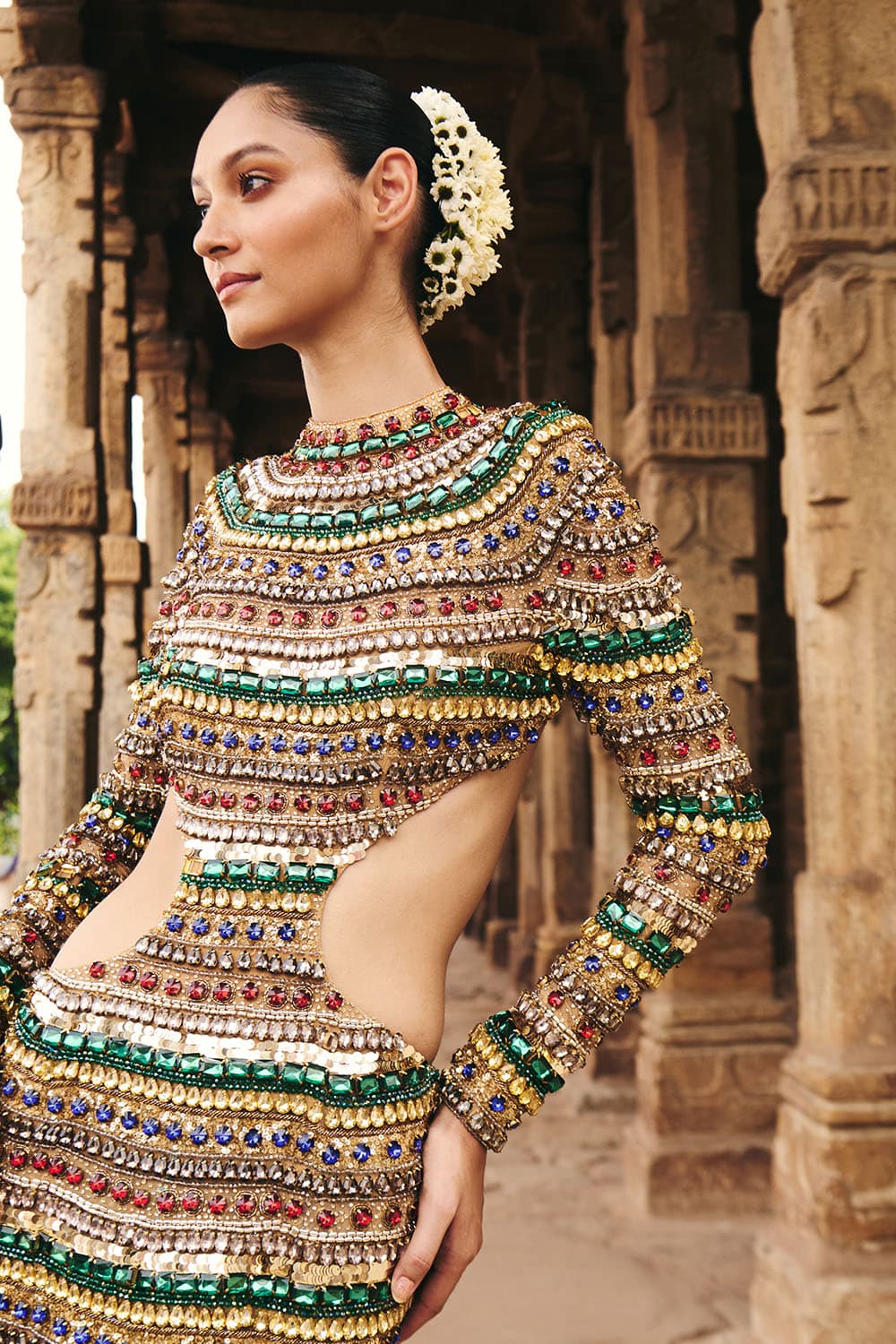 Nina Multimedia Crop Top And Skirt — view 4
