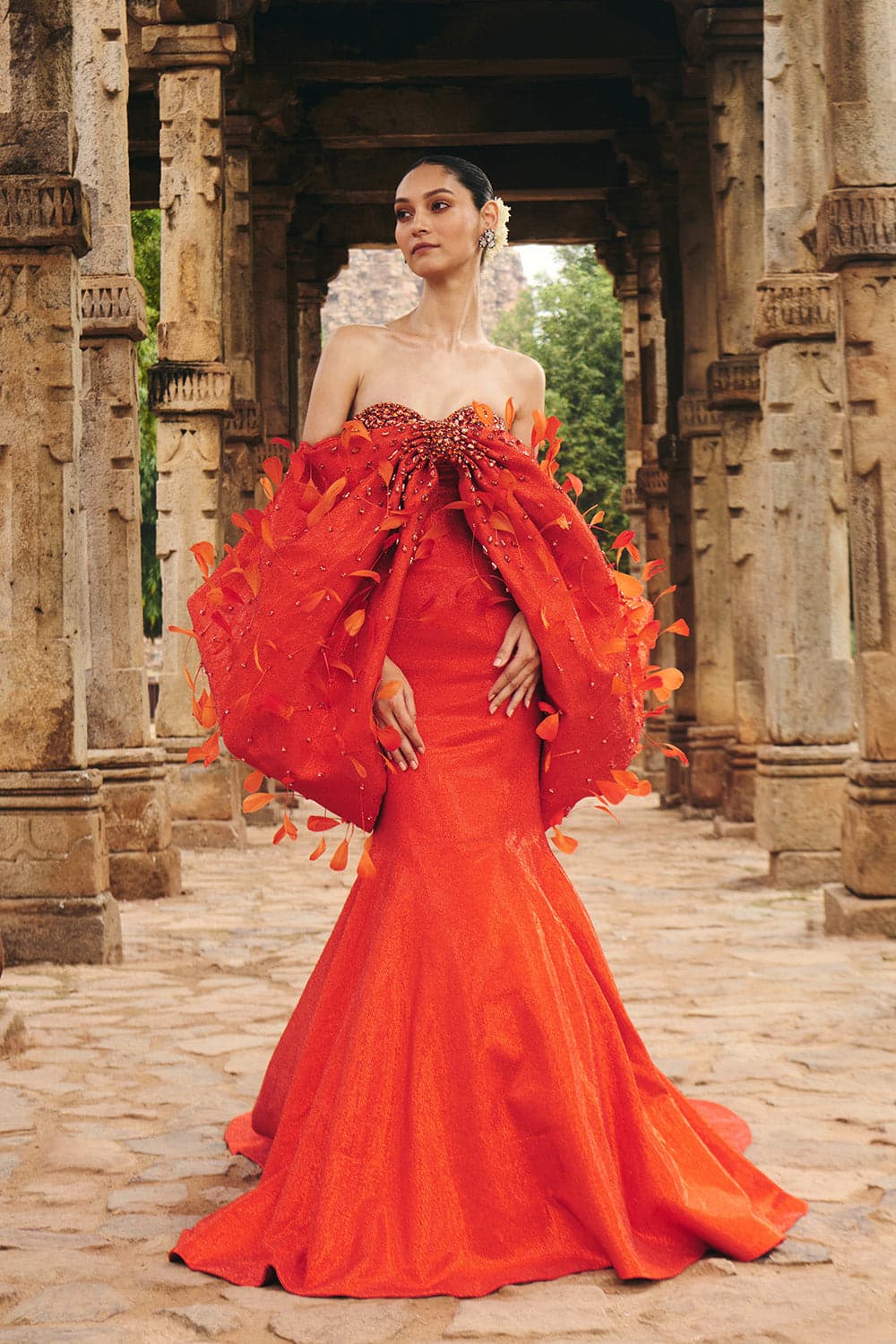Nara Orange Dress — gallery 1