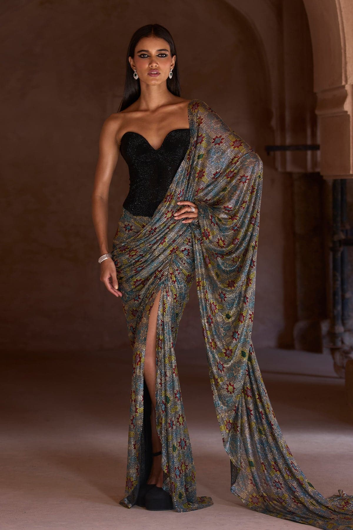 Sana Corset Saree Set — gallery 2