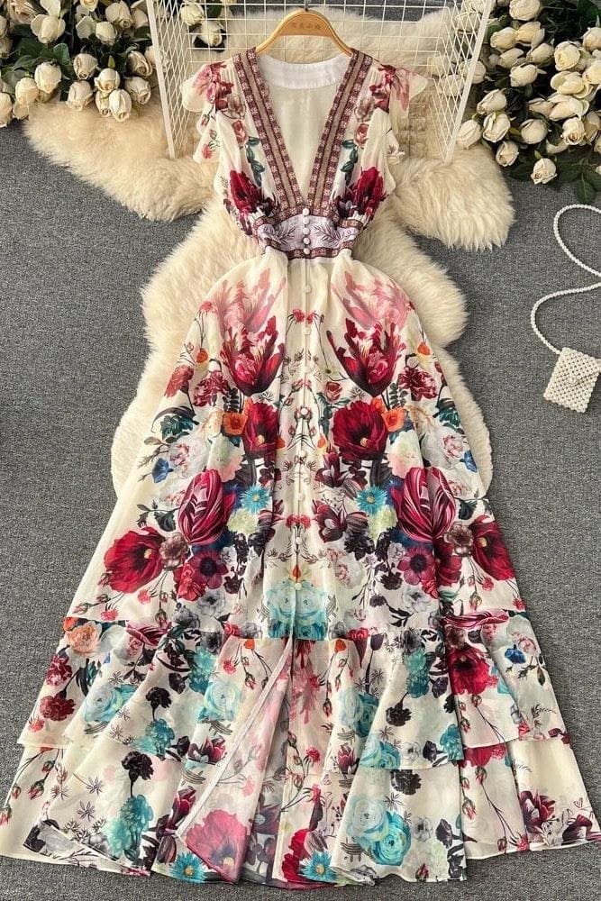 Floral Summer Midi Dress — view 2