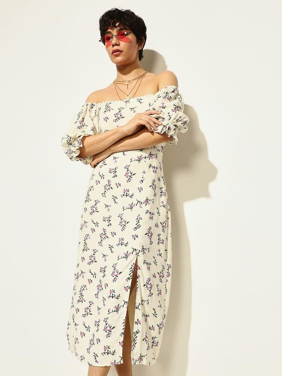 Floral Summer Midi Dress — view 4