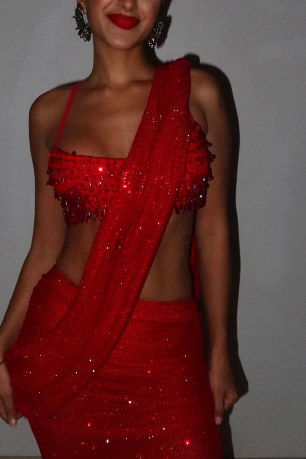 Crimson Jewel Saree Set — gallery 2